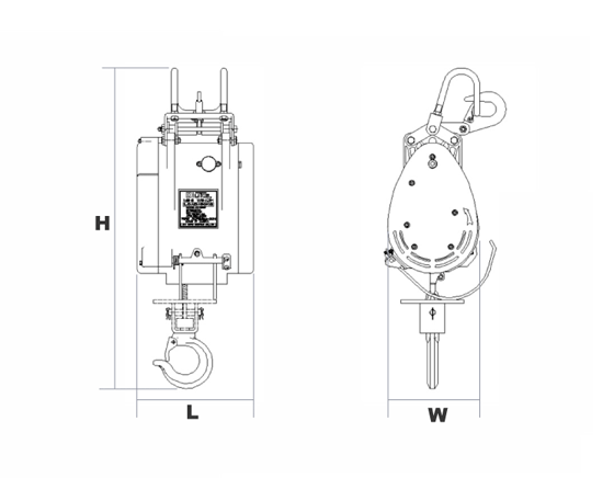 DU-160A迷你鋼絲繩電動提升機結(jié)構(gòu)