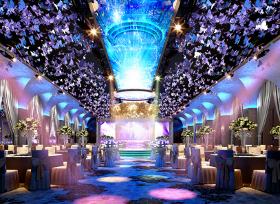 酒店宴會(huì)廳為什么必須用微型電動(dòng)葫蘆吊裝燈具